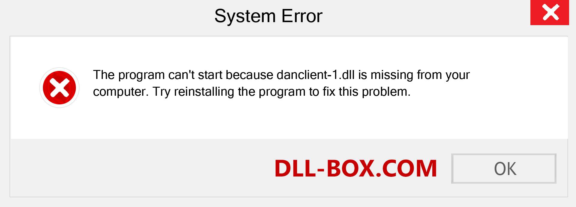  danclient-1.dll file is missing?. Download for Windows 7, 8, 10 - Fix  danclient-1 dll Missing Error on Windows, photos, images